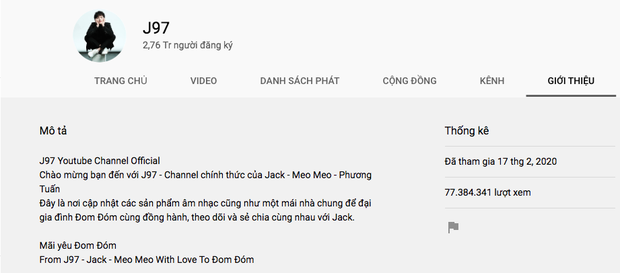 Jack lọt Top 50 kênh YouTube hàng đầu Việt Nam dù mới lập hơn 1 tháng, vượt qua cả Min, Đức Phúc nhưng vẫn thua K-ICM sát nút - Ảnh 2.