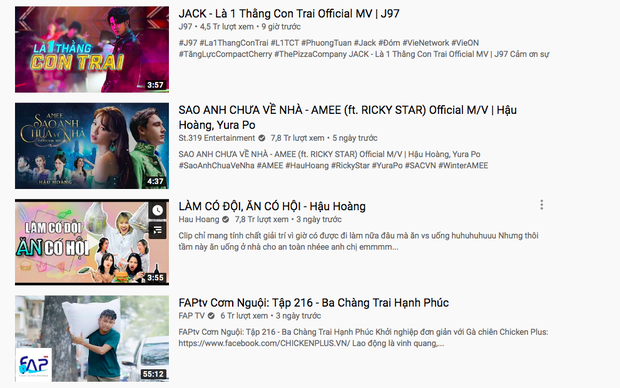 MV comeback của Jack cán mốc top 1 trending sau 9 giờ lên sóng, bất chấp Hậu Hoàng lên như diều gặp gió, lật đổ AMEE vững vàng suốt 4 ngày - Ảnh 4.