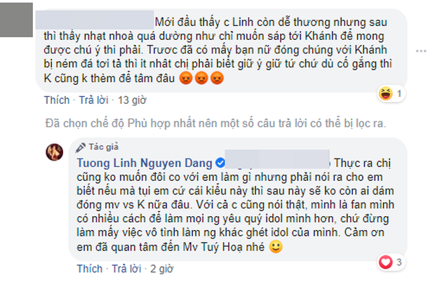 K-ICM phải sửa lại MV sau loạt lùm xùm, Hoa hậu Tường Linh khẳng định sẽ không ai dám đóng MV với Khánh nữa vì fan K-ICM quá toxic? - Ảnh 1.