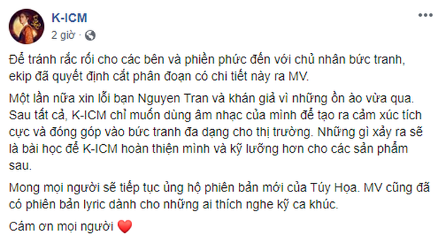 K-ICM phải sửa lại MV sau loạt lùm xùm, Hoa hậu Tường Linh khẳng định sẽ không ai dám đóng MV với Khánh nữa vì fan K-ICM quá toxic? - Ảnh 5.