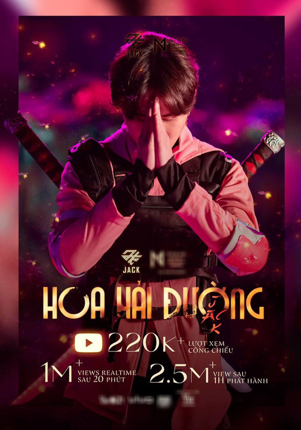 Lên sóng chưa lâu, Hoa Hải Đường của Jack đã debut #1 BXH Realtime HOT14, đạt gần 3 triệu view trên YouTube - Ảnh 3.