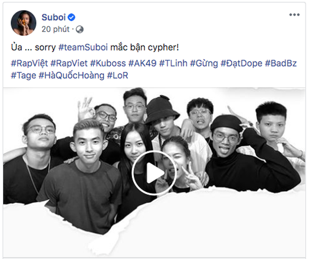 Im bặt sau tập 6 Rap Việt, Suboi bất ngờ lên tiếng xin lỗi vì team đang mải... rap battle  - Ảnh 4.