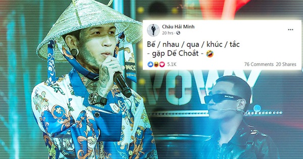 Bị nói lạc đề ở Rap Việt, Dế Choắt tự tạo luôn trend mới, HLV Wowy liền ủng hộ nhiệt tình