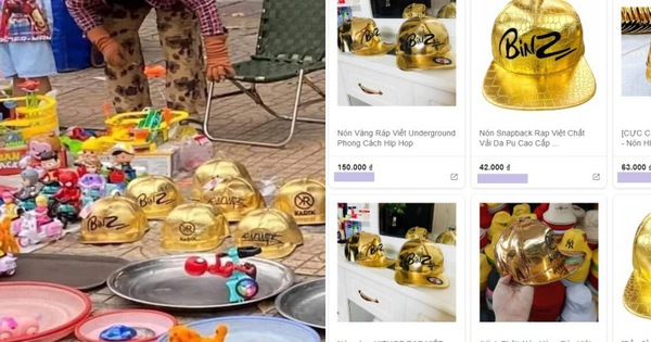 Nón vàng danh giá của Rap Việt bị làm fake nhan nhản, bán tràn vỉa hè với giá chỉ vài chục nghìn