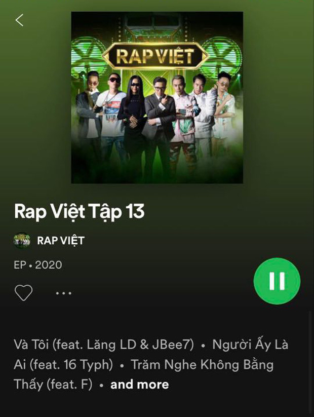 Rap Việt bất ngờ leak nhạc của tập 13 lên cả Apple Music lẫn Spotify ngay trước giờ phát sóng - Ảnh 2.
