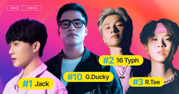 Jack tiếp tục dẫn đầu BXH Top 10 ARTIST HOT14 bất chấp sự đổ bồ cạnh tranh ào ạt của loạt tên tuổi từ Rap Việt