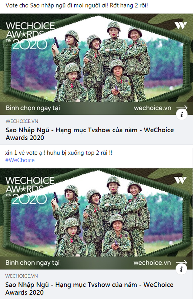 Rap Việt lấy lại vị trí dẫn đầu, fan Sao Nhập Ngũ lo lắng kêu gọi bình chọn tại WeChoice Awards 2020 - Ảnh 3.