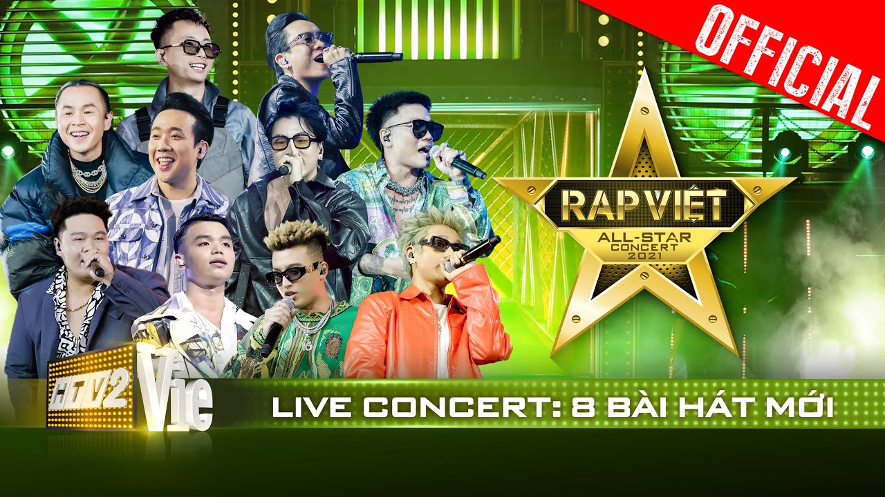 Live concert: Đã mắt, đã tai với 8 bản rap lần đầu xuất hiện | Rap Việt All-Star 2021