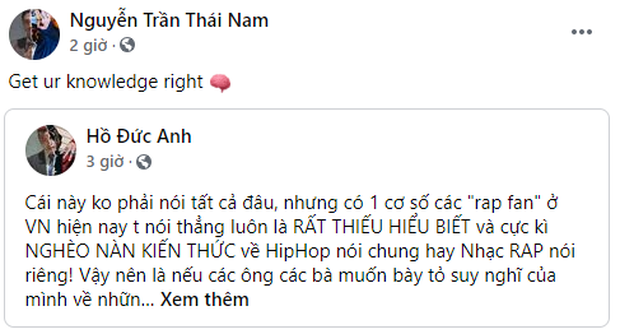 Biến gì đây: loạt thí sinh Rap Việt MCK, Gonzo,... đồng loạt chia sẻ 1 bài viết chỉ trích rap fan hiện nay thiếu hiểu biết, nghèo nàn kiến thức? - Ảnh 1.