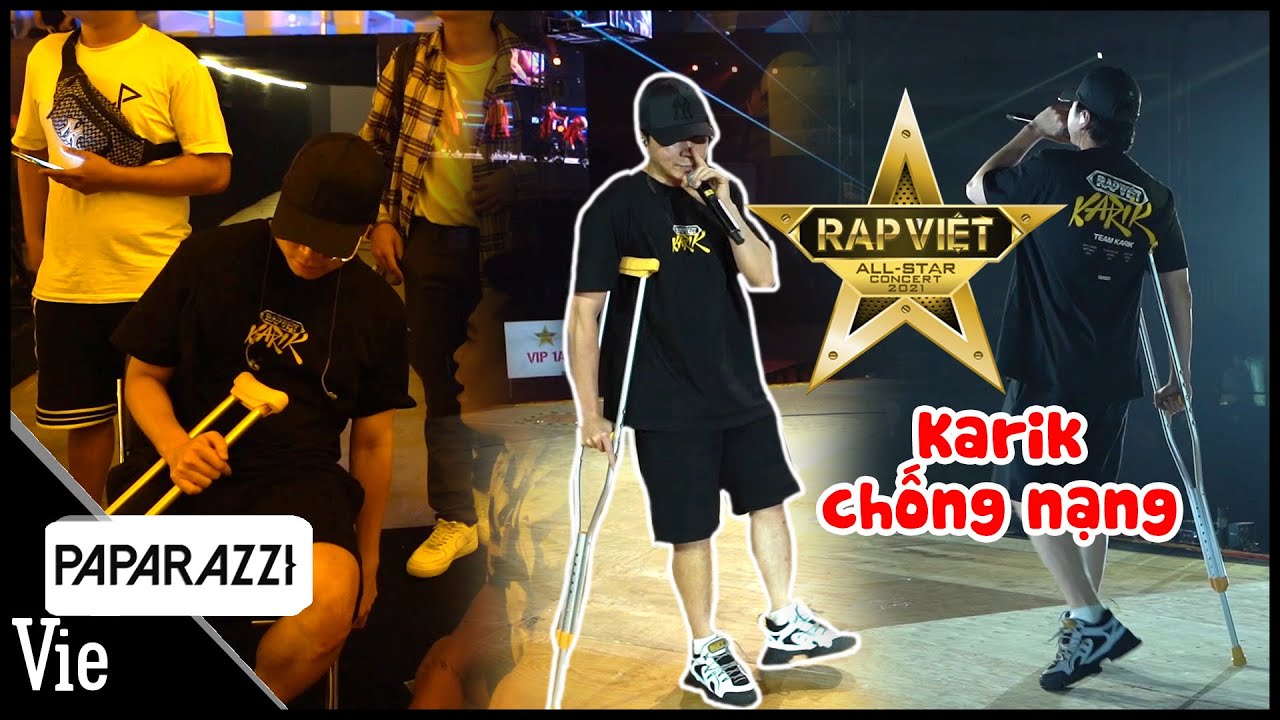 Karik chống nạng tổng duyệt Rap Việt Concert, sẵn sàng chơi lớn tối mai!