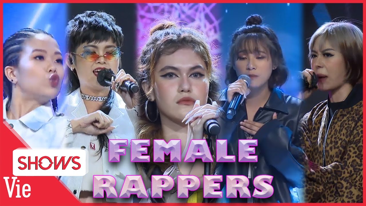 Điểm danh những nữ rapper ĐỈNH NHẤT đốt cháy sân khấu trong 2 mùa Rap Việt