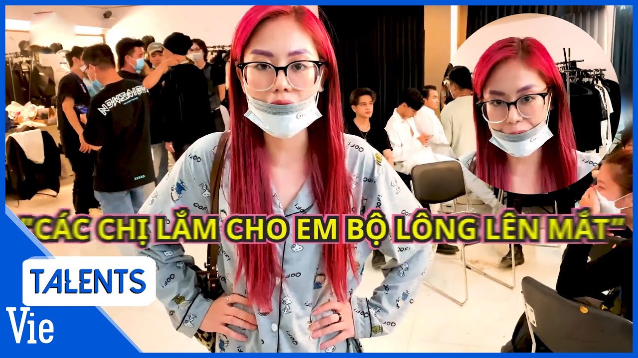 Mai Âm Nhạc ghim chị makeup Rap Việt, mặc đồ ngủ lên ủng hộ anh em thi vòng 3 | Hậu trường