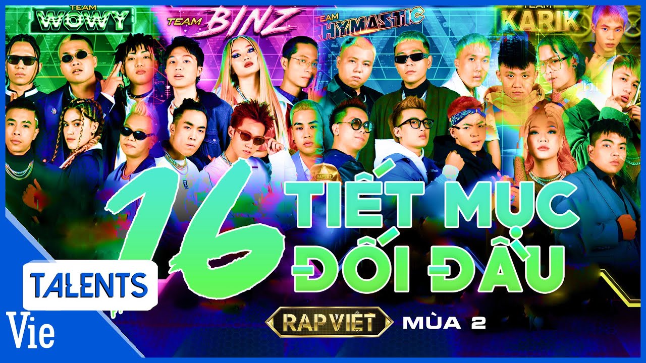 Toàn bộ 16 TIẾT MỤC ĐỐI ĐẦU đỉnh cao của 4 team Karik, Rhymastic, Wowy, Binz tại RAP VIỆT MÙA 2