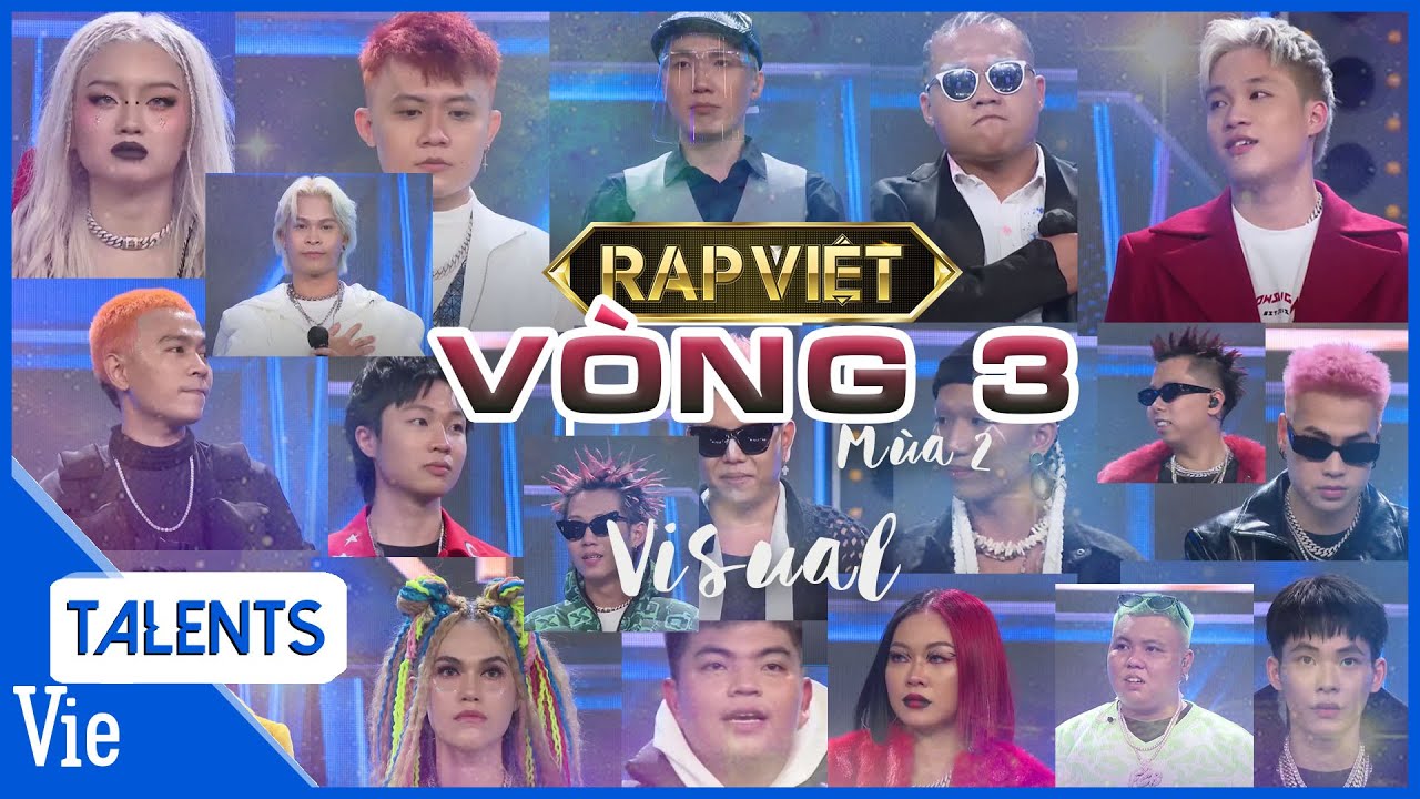 Visual VÒNG 3 của 24 RAPPER, đấu 4 loại 3 đầy kịch tính nghẹt thở, TOP 8 SẼ LÀ AI? | Rap Việt