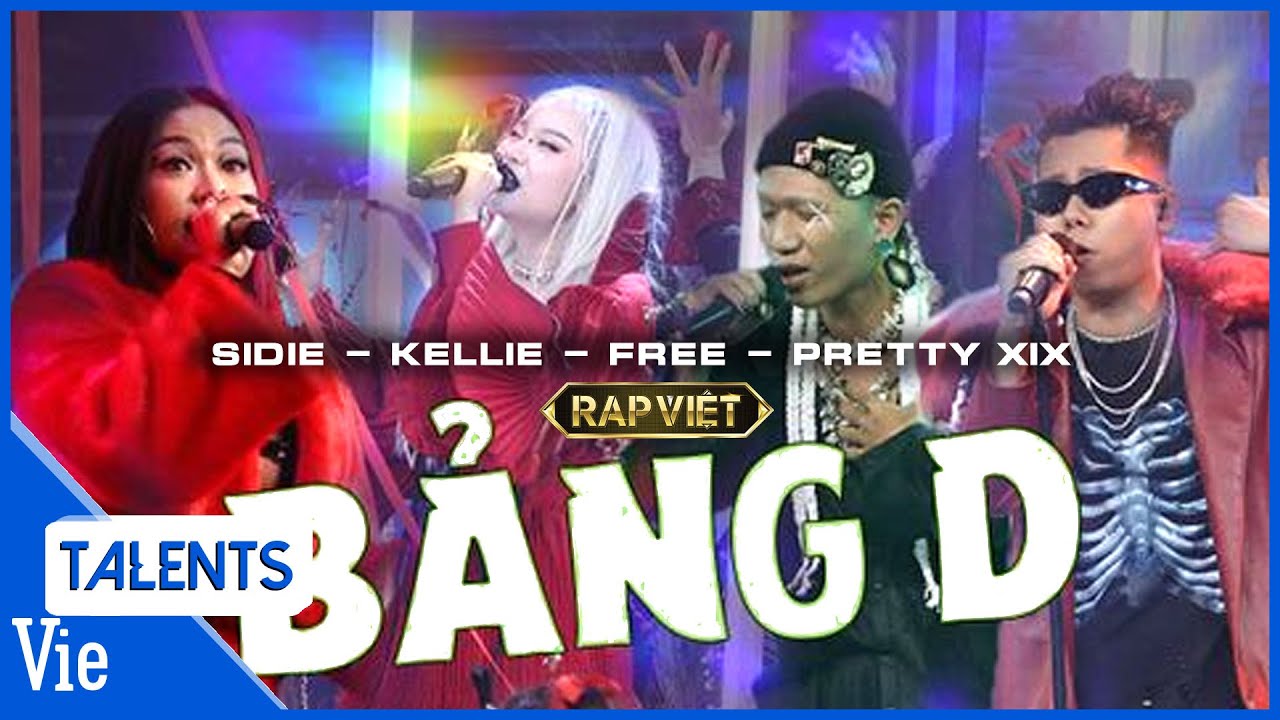 Tổng hợp 4 tiết mục BẢNG D: Kellie, Sidie, Free, Pretty XIX | Rap Việt Mùa 2 - Best collection