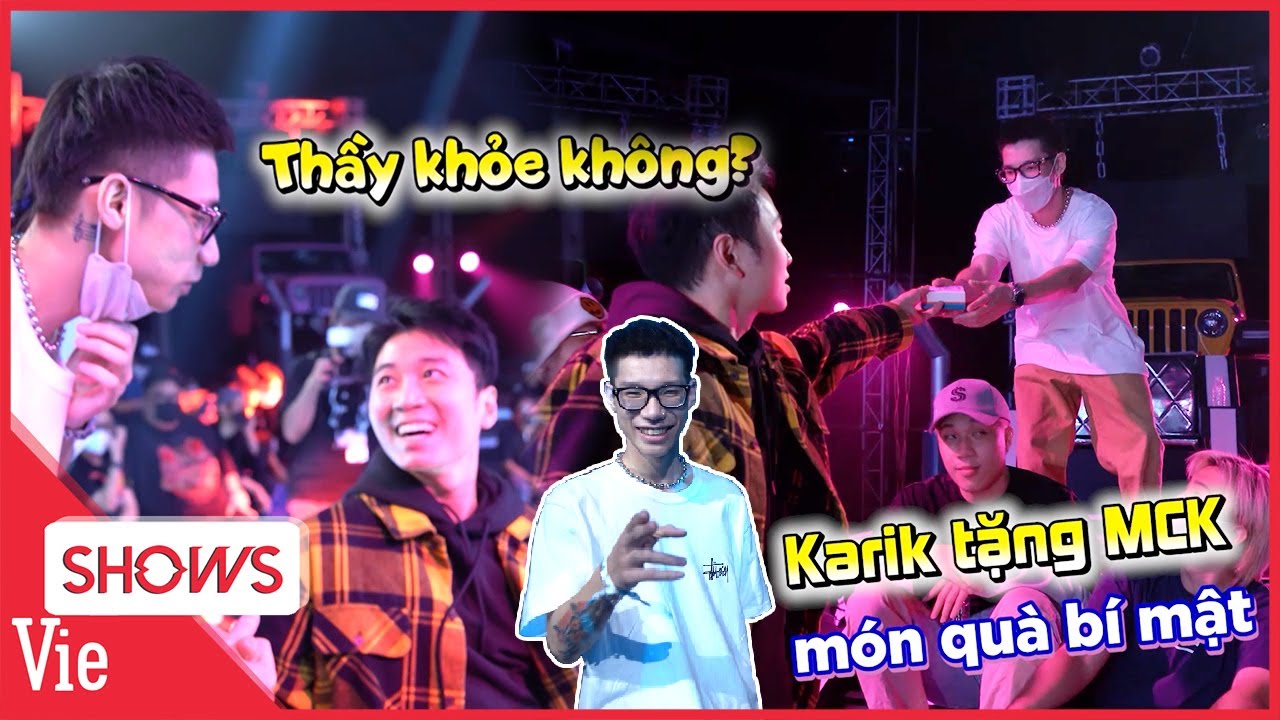 Karik tặng QUÀ BÍ MẬT cho trò cưng MCK khi bất ngờ xuất hiện cổ vũ thầy tại chung kết Rap Việt