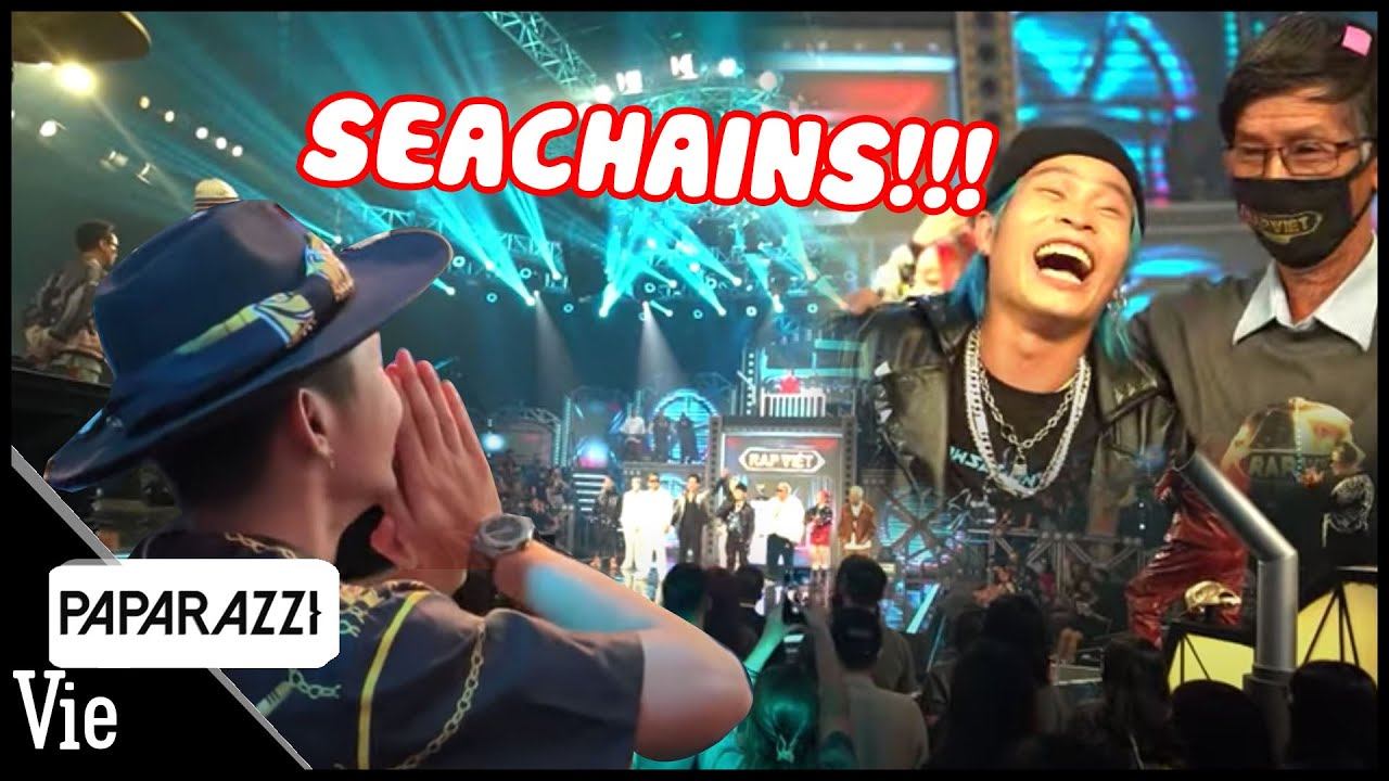 Cận cảnh Ricky Star hô tên Seachains khản cổ trước màn công bố kết quả Quán quân Rap Việt Mùa 2