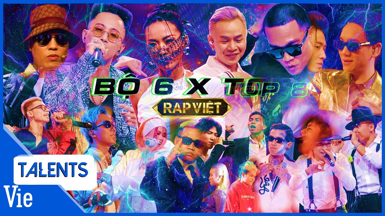 12 TIẾT MỤC CỦA BỘ 6 QUYỀN LỰC FEAT VỚI TOP 8 QUA 2 MÙA RAP VIỆT | Rap Việt Best Collection