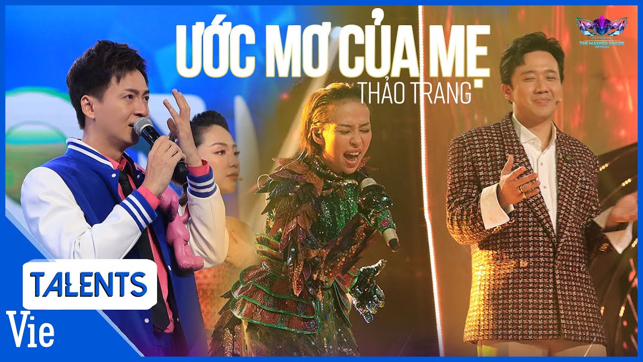 Thảo Trang live "Ước mơ của mẹ" khiến Trấn Thành, Ngô Kiến Huy rơi nước mắt | The Masked Singer VN