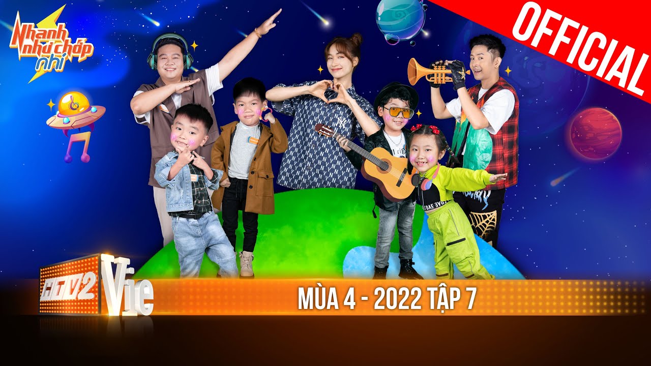 Nhanh Như Chớp Nhí Mùa 4 – 2022 Tập 7:Hòa Minzy, Yuno Bigboi, Ricky Star lao đao trước kiến thức Nhí