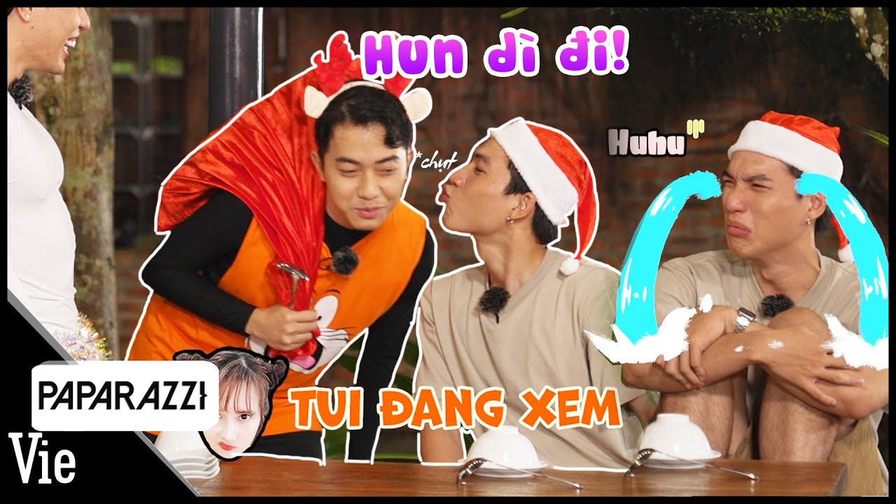 Cris Phan sơ hở là đòi hun HIEUTHUHAI, Dương Lâm bày trò hâm nóng "miếng lạnh" đêm Noel | 2N1Đ