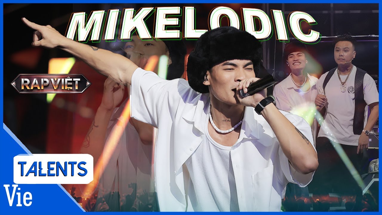 Mikelodic mang THANH ÂM DA VÀNG chinh phục 4 HLV cùng Về Quê cực mượt mà | Rap Việt Live Stage