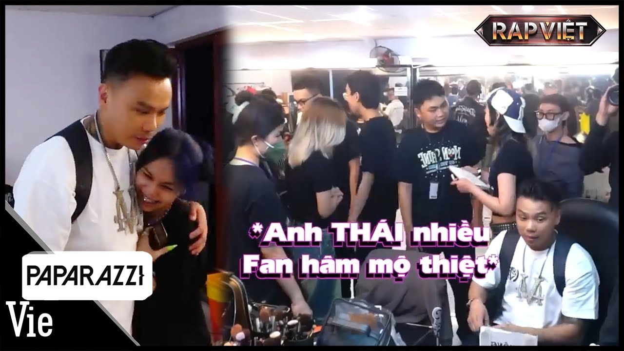 HẬU TRƯỜNG RAP VIỆT: Anh Thái VG họp fanclub cực đông, vui mừng gặp gà chiến nón vàng Liu Grace