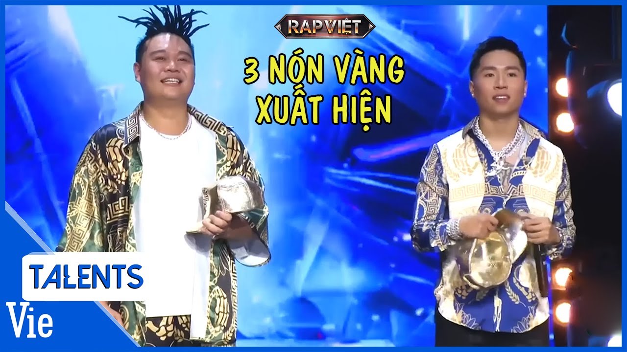 24K.RIGHT cùng Yuno Bigboi tạo ra cơn sốt tận 3 NÓN VÀNG tại vòng đối đầu Rap Việt