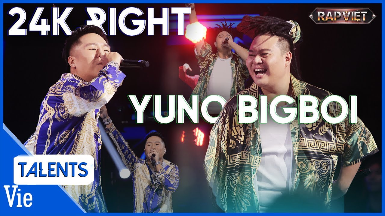 24k.Right cùng Yuno BigBoi càn quét NÓN VÀNG với Ổn Không , Brô? quá đỉnh | Rap Việt Live Stage