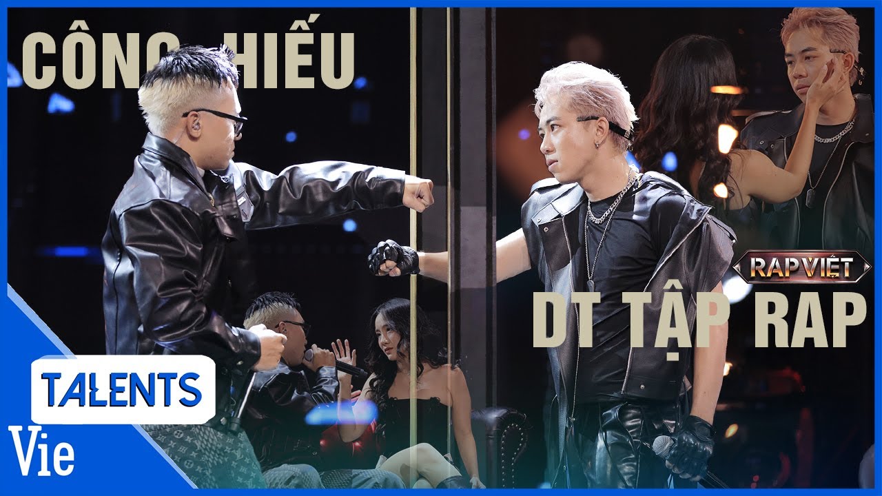 Công Hiếu cùng DT Tập Rap tự sự đời trai với Anh Là Ai? lyrics cực ấn tượng | Rap Việt Live Stage