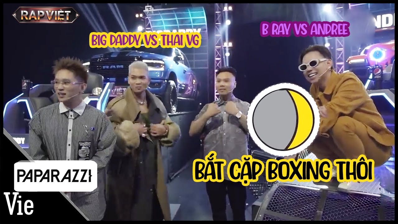 ViePaparazzi | HẬU TRƯỜNG RAP VIỆT: Thái VG mời anh em HLV đi BOXING, B Ray cùng Anh Bâus lại bắt cắp đấu nhau