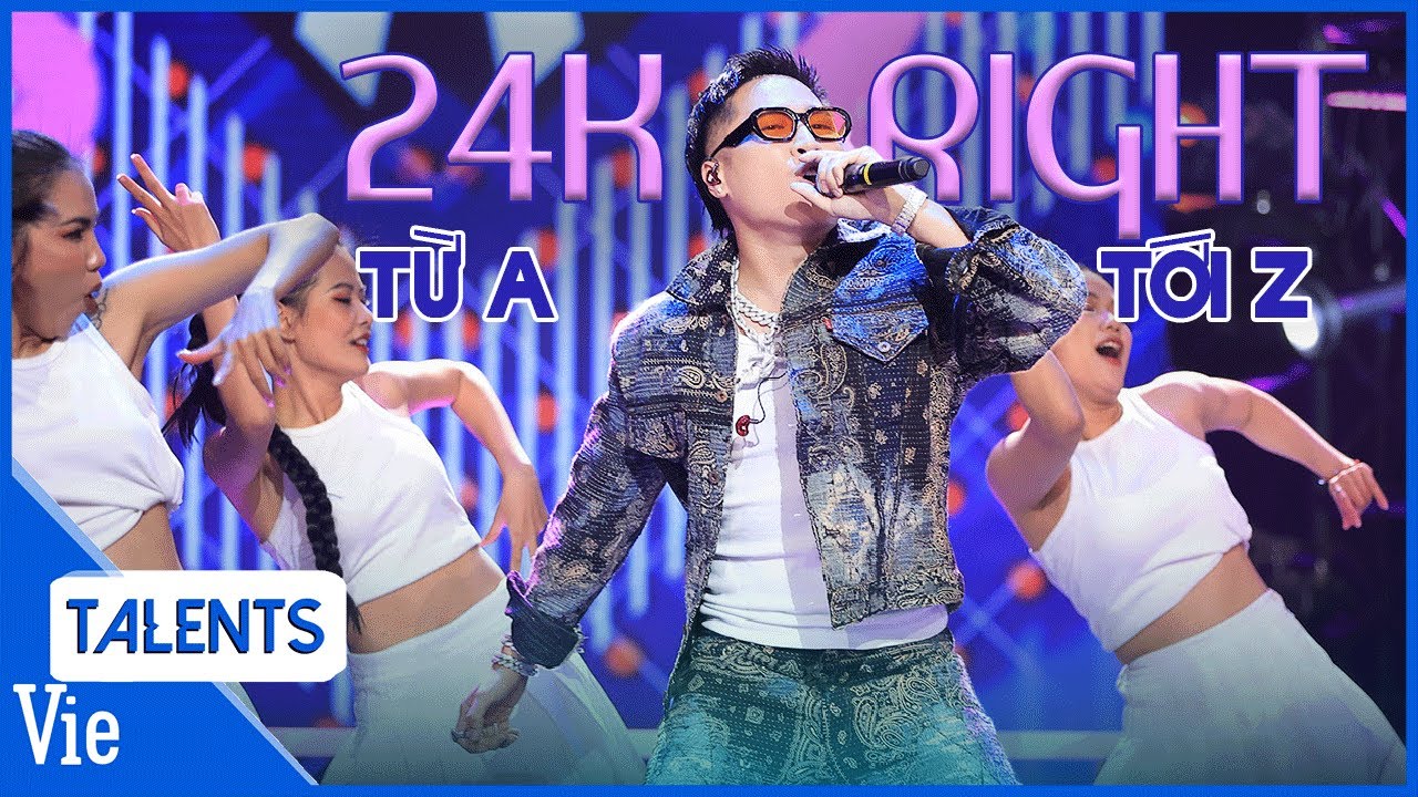 Hoàng tử Long Biên 24K.RIGHT chất lừ Từ A Tới Z với flow biến ảo vào chung kết | Rap Việt Live Stage