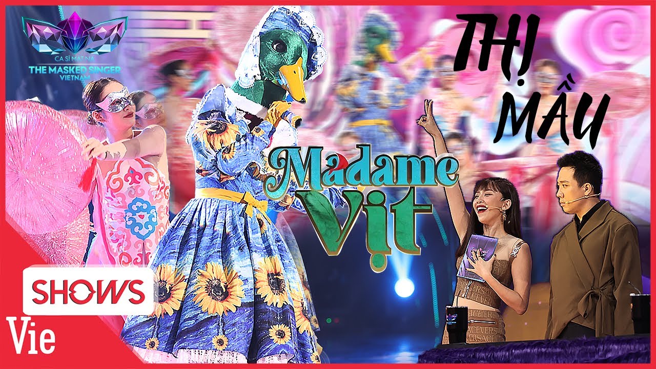 Thị Mầu – Madame Vịt, Trấn Thành và dàn cố vấn dự đoán là Hoà Minzy | The Masked Singer Mùa 2