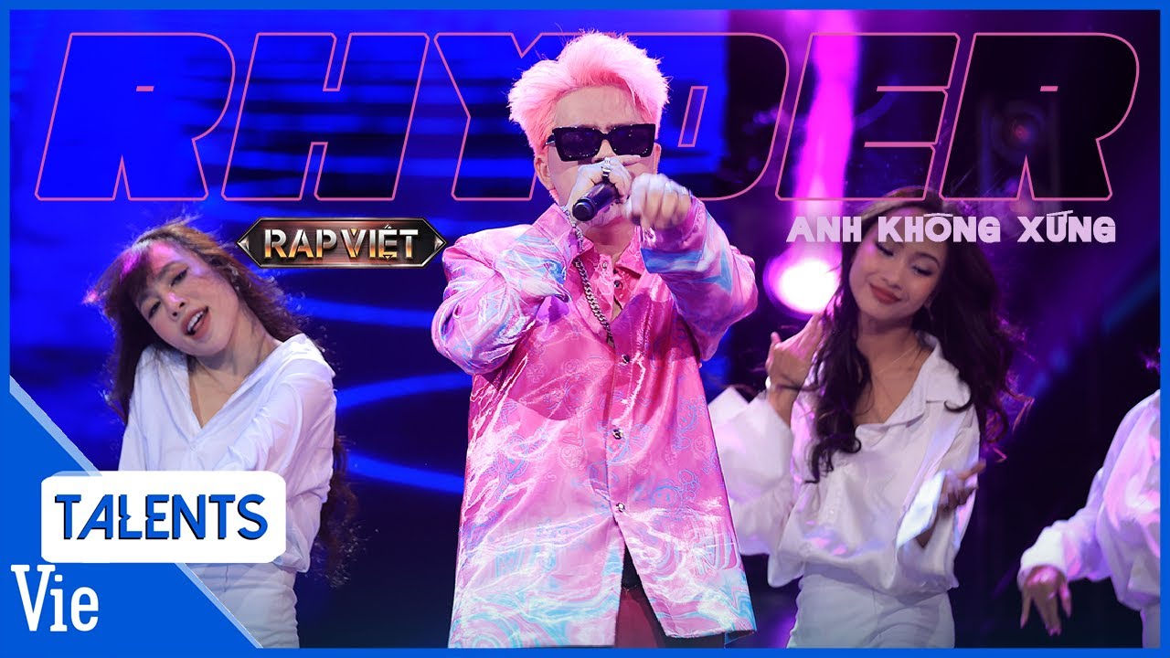 RHYDER cân tất từ vũ đạo đến RAP như nghệ sĩ thực thụ với Anh Không Xứng | Rap Việt Live Stage
