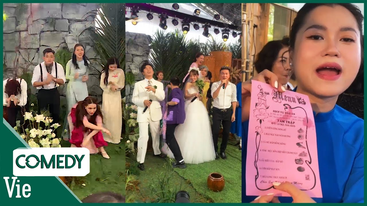 Dàn sao hát múa ê hề tại đám cưới Gin Pu ở quê nhà, Lâm Vỹ Dạ review menu tiệc có bào ngư sang xịn