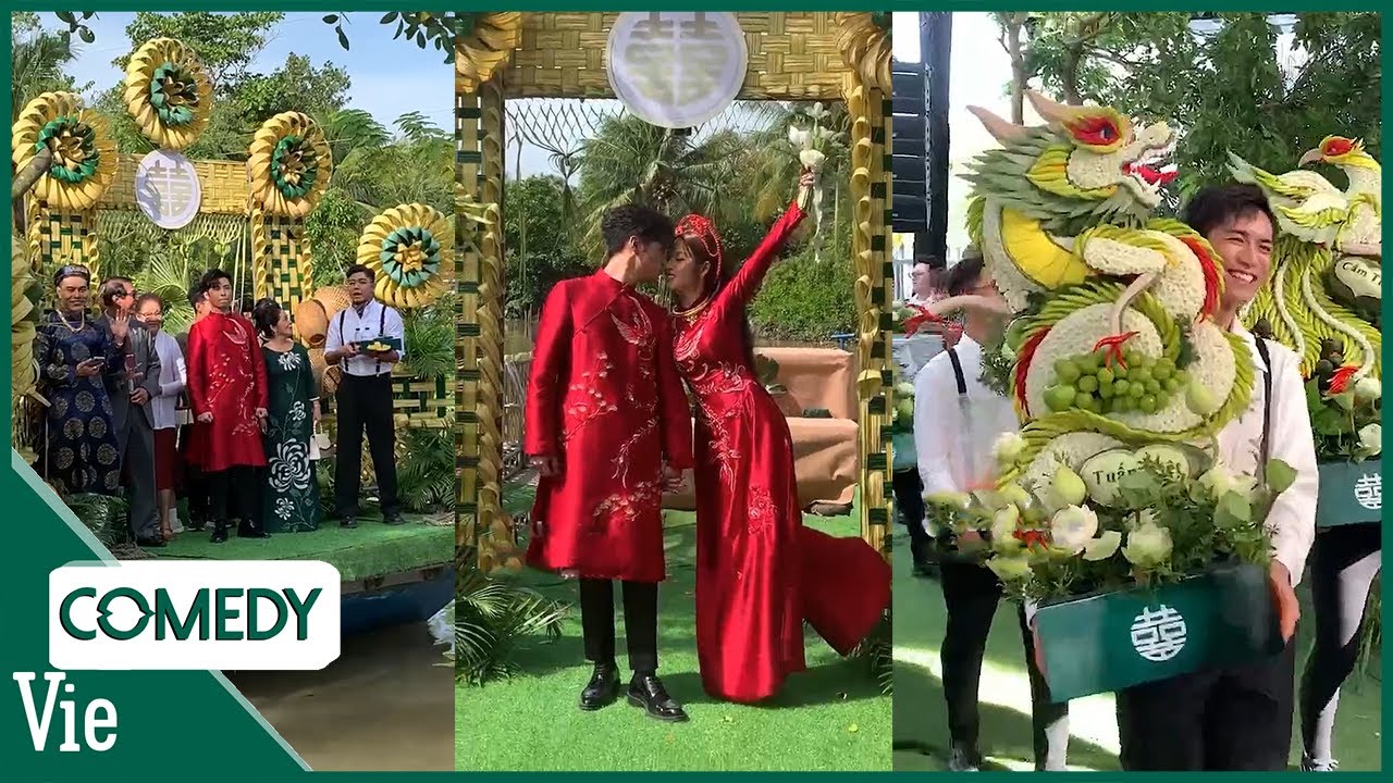 Toàn cảnh đám cưới GinPu tại Đồng Tháp: sính lễ CỰC KHỦNG, nhà trai đi ghe tới rước dâu