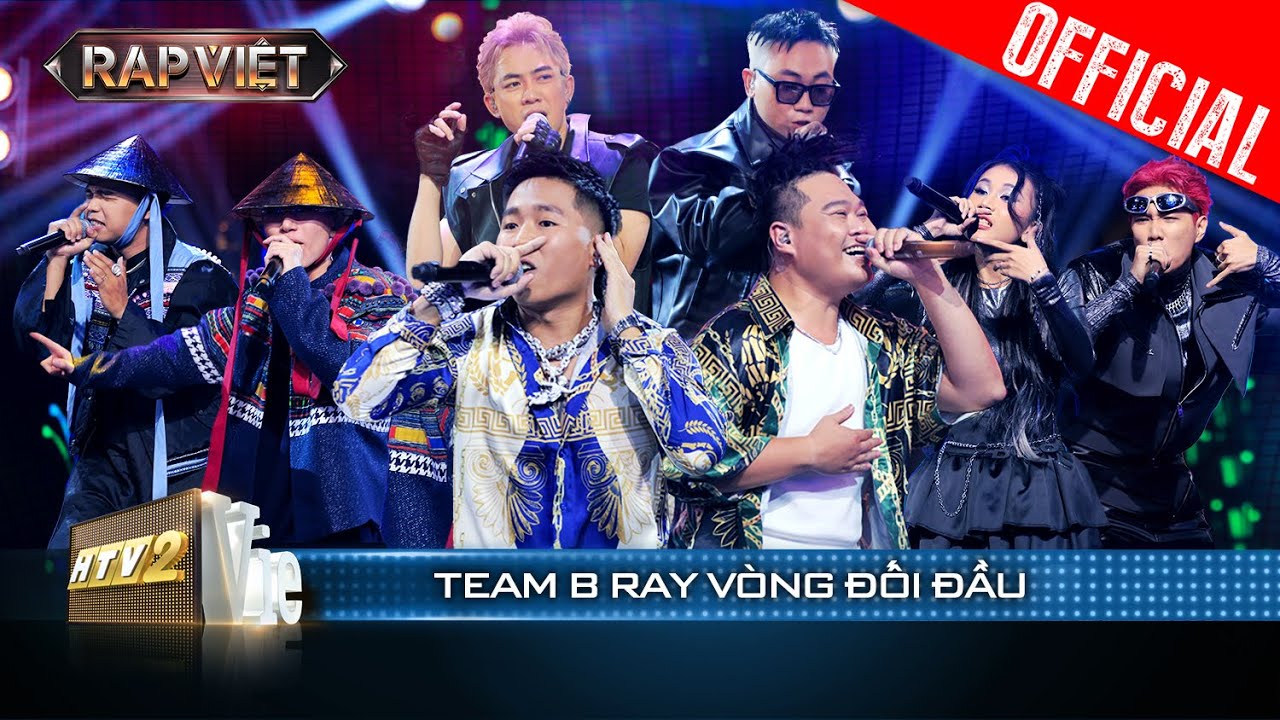 Vòng Đối Đầu Team B Ray: Full 4 bản rap đỉnh của chớp, nhận mưa nón Vàng| Rap Việt 2023