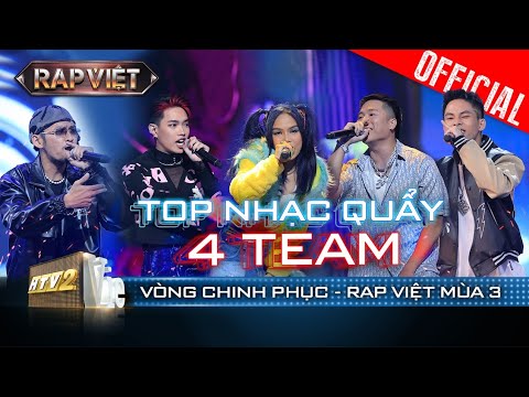 Quẩy bung nóc với loạt tiết mục chất chơi vòng Chinh Phục 4 team|Rap Việt Mùa 3