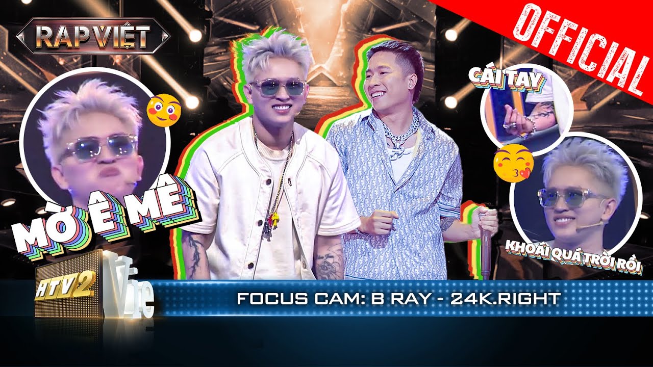 FOCUS CAM: B Ray tính hết cả rồi “24k.Right phải là của anh” | Rap Việt Mùa 3 (2023)