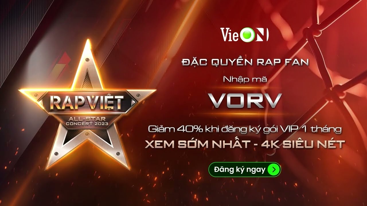 Đón xem Rap Việt All-Star Concert 2023 vào 20h TỐI NAY 4/11/2023 trên siêu ứng dụng giải trí VieON!