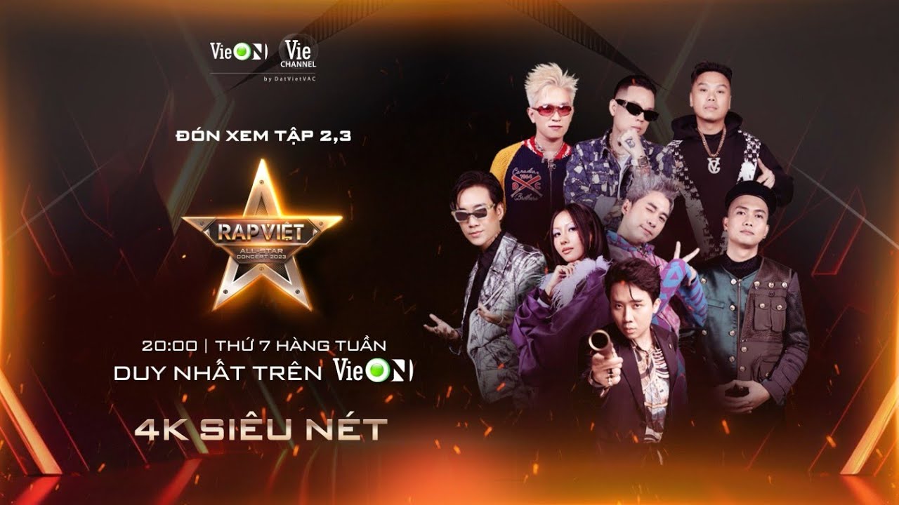 Đón xem Rap Việt All-Star Concert 2023 vào 20h Thứ 7 hàng tuần trên siêu ứng dụng giải trí VieON!