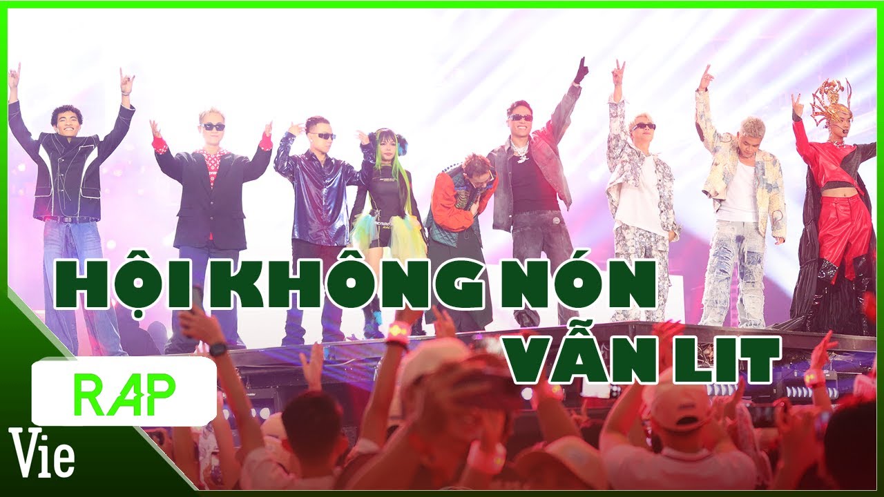 ViePaparazzi | HỘI KHÔNG NÓN – VẪN LIT quẩy tung nóc sân khấu cùng loạt RAPPER đình đám | Rap Việt Concert