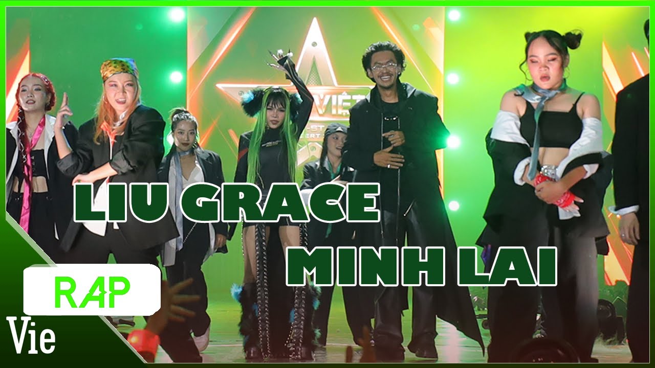 ViePaparazzi | MINH LAI cùng người yêu LIU GRACE phá đảo sân khấu cùng loạt HIT | Rap Việt Concert